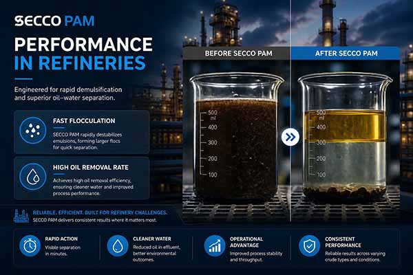 Bryt den Emulserte oljeBarrier &ndash; N&oslash;kkelteknologisk analyse av Polyacrylamid i vanlig vaskevannbehandling og Oil &plusmn; vannseparasjon